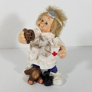 Cast Art Figurine 1993 Veterinarian Doctor Vet Kristen Haynes Sculpture